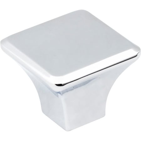 Jeffrey Alexander 1-1/4" Overall Length Polished Chrome Square Marlo Cabinet Knob 972L-PC